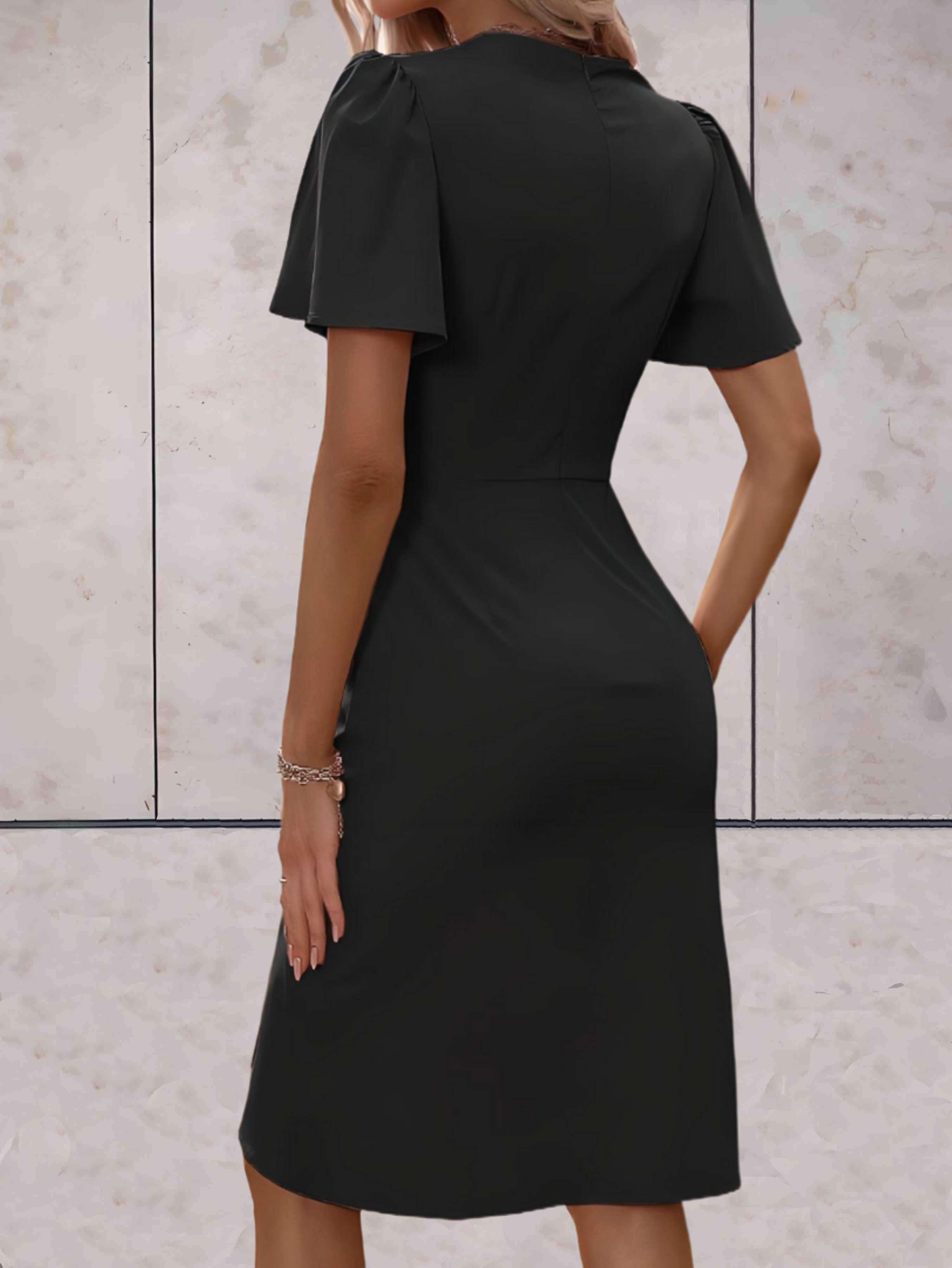 Brynlee Vestito Donna Incrociato – Scollatura a V Elegante & Stile Versatile