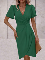 Brynlee Vestito Donna Incrociato – Scollatura a V Elegante & Stile Versatile