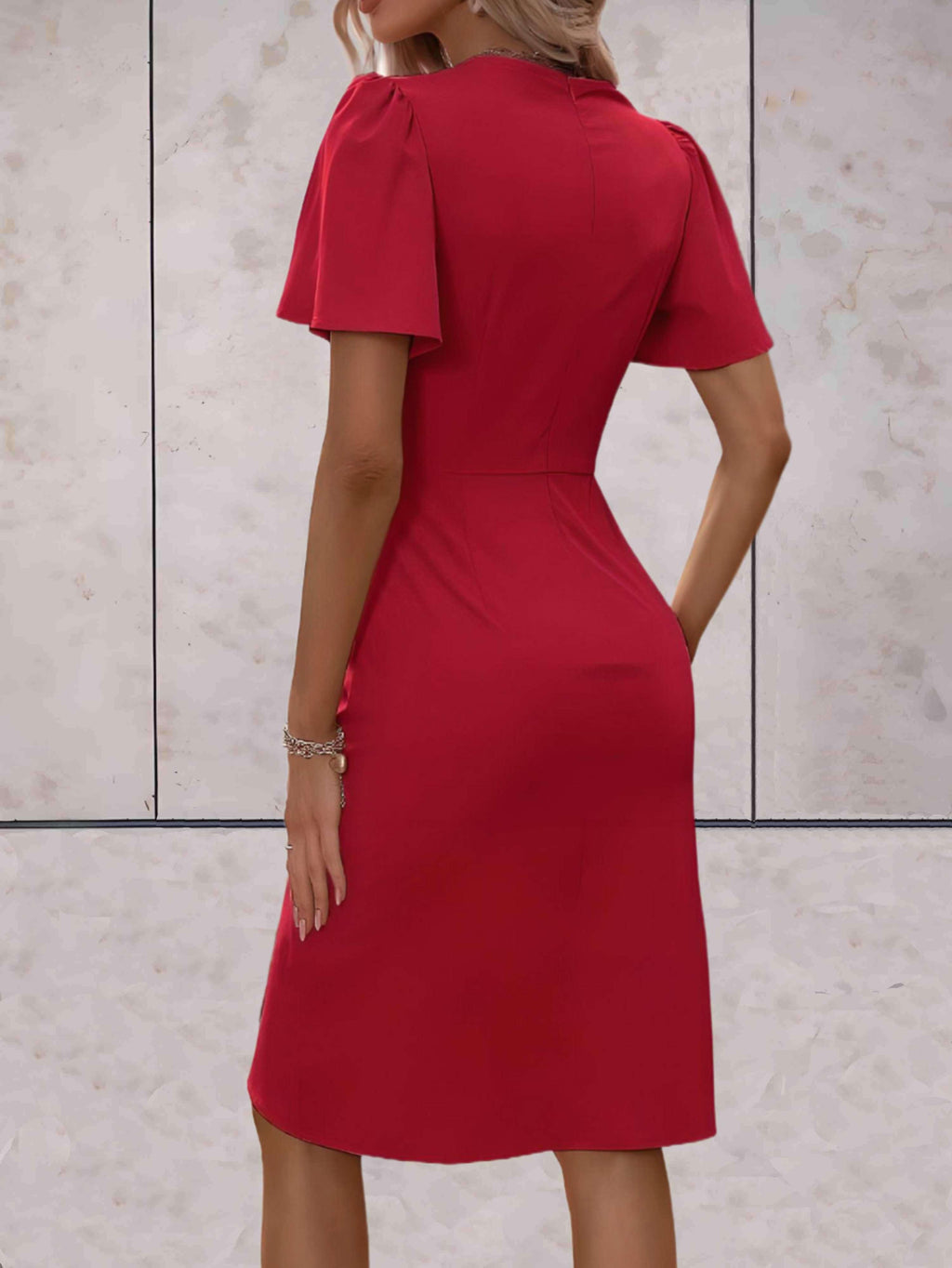 Brynlee Vestito Donna Incrociato – Scollatura a V Elegante & Stile Versatile