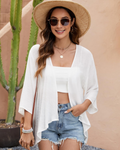 Olivia Kimono Donna – Coprispalle in Chiffon Trasparente con Apertura Frontale & Vestibilità Leggera