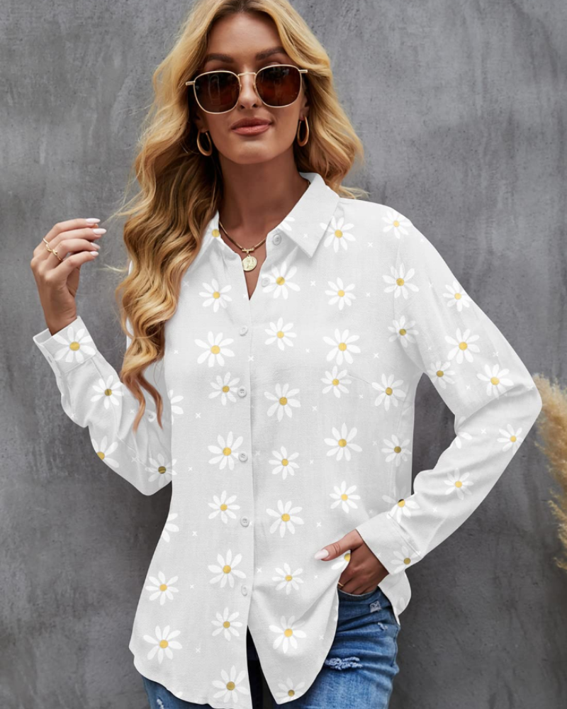 Sienna Blusa Donna – Camicia Tunica in Lino e Rayon con Scollo a V & Maniche Arrotolabili