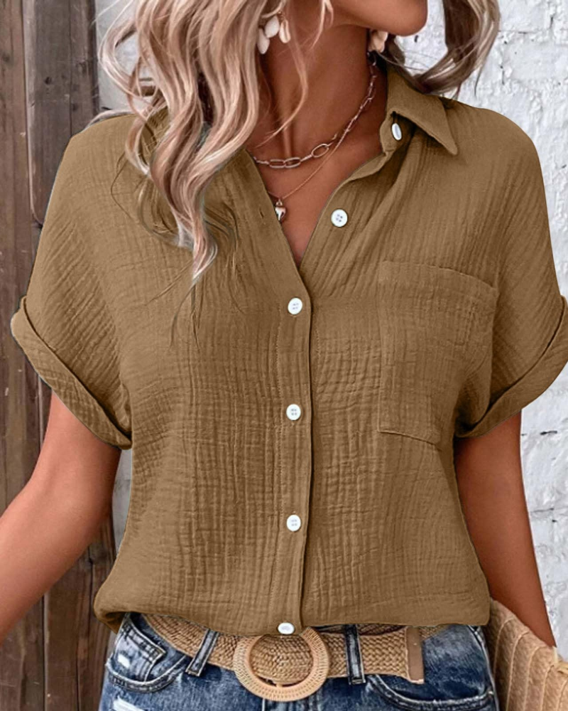 Dámská halenka Mia – top z mušelínu s boho potiskem a oversize střihem