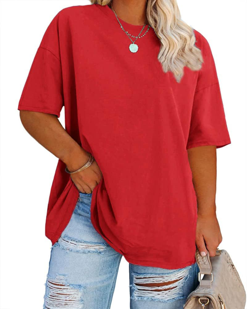 Grace T-Shirt Γυναικείο – Plus Size Τοπ με V Λαιμόκοψη, Μανίκια Μέχρι τον Αγκώνα & Χαλαρή Γραμμή