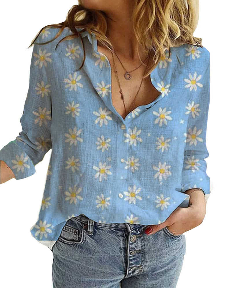 Sienna Blusa Donna – Camicia Tunica in Lino e Rayon con Scollo a V & Maniche Arrotolabili