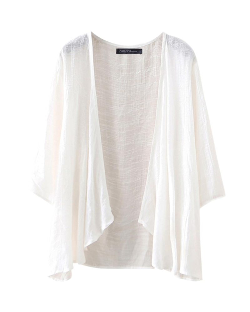 Olivia Kimono Donna – Coprispalle in Chiffon Trasparente con Apertura Frontale & Vestibilità Leggera