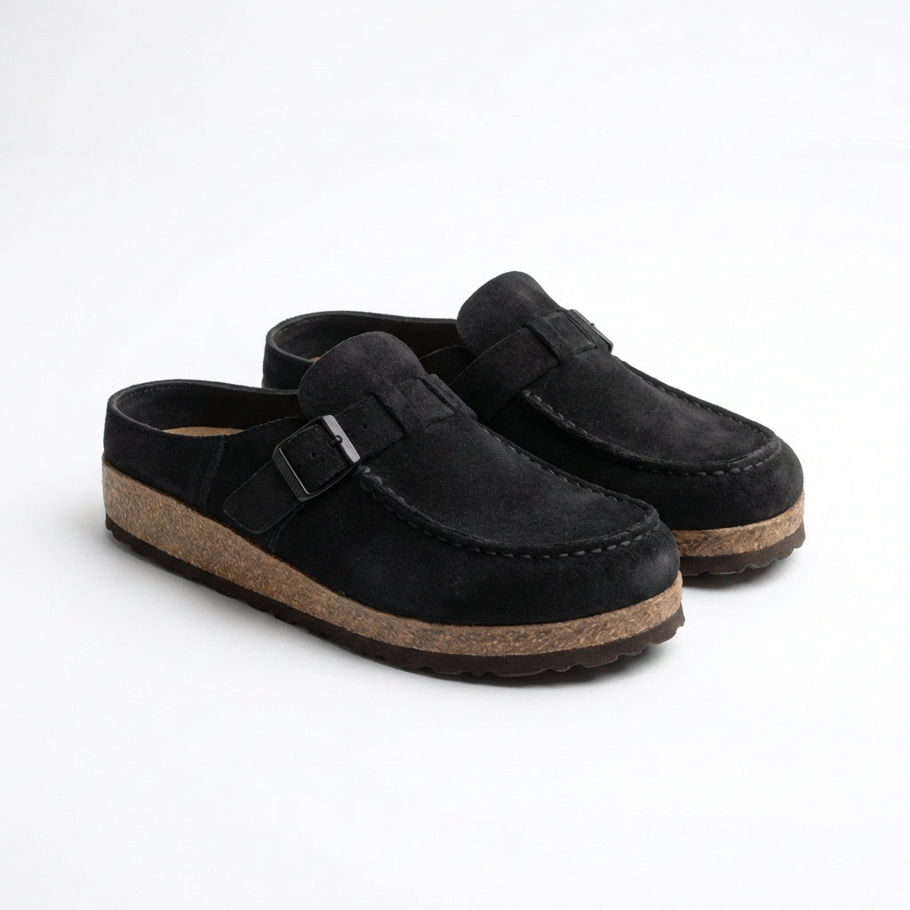 Marta Zoccoli Donna Vintage – Mule con Fibbia, Suola Antiscivolo Casual Chic