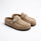 Marta Zoccoli Donna Vintage – Mule con Fibbia, Suola Antiscivolo Casual Chic