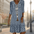 Kelina Robe Femme Élégante – Robe Midi Raffinée, Tissu Léger, Chic Décontracté