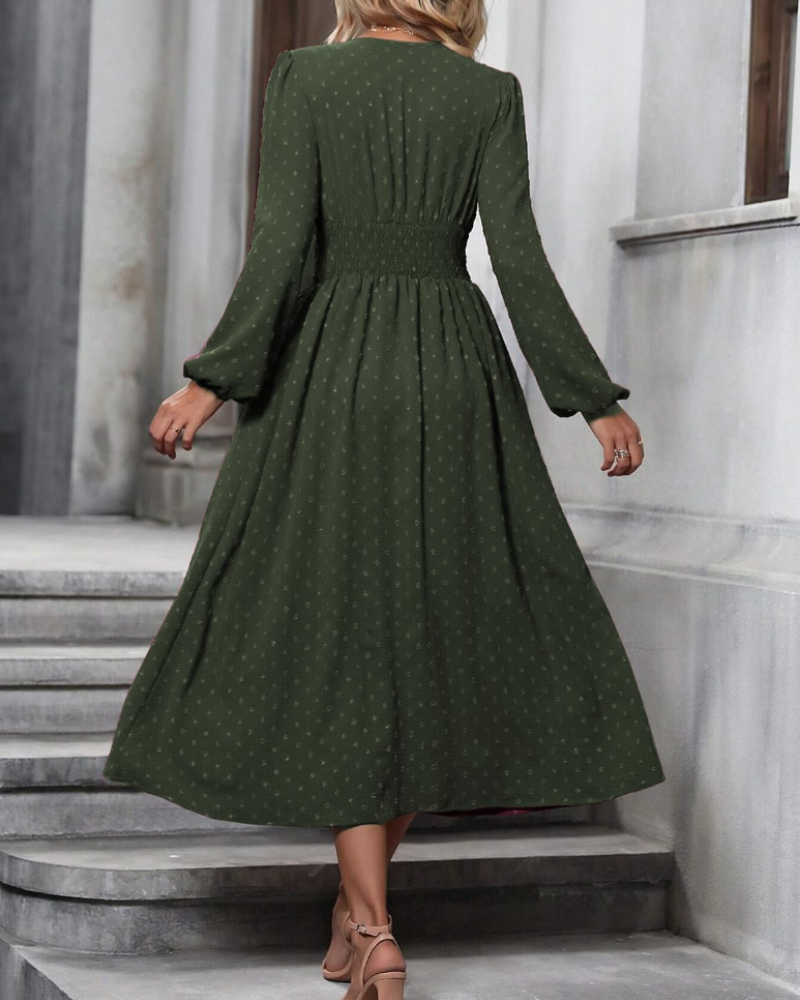 Grace dámské šaty s výstřihem do V – elastická látka, elegantní střih a nemačkavá úprava