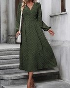 Grace dámské šaty s výstřihem do V – elastická látka, elegantní střih a nemačkavá úprava