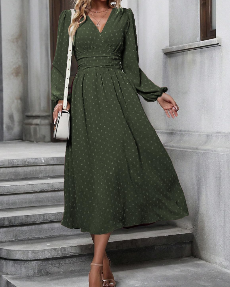 Grace dámské šaty s výstřihem do V – elastická látka, elegantní střih a nemačkavá úprava