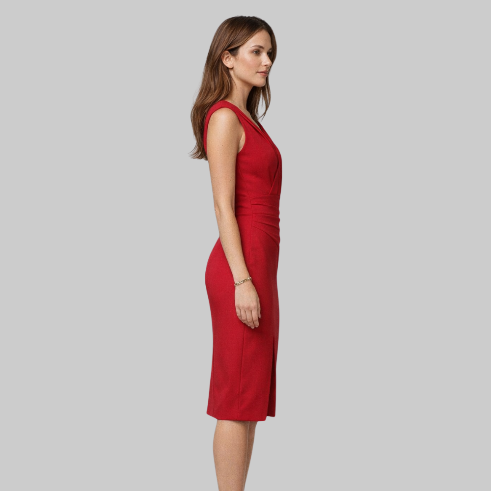Elena Abito Donna Estivo Elegante – Vestito Leggero con Scollo a V Fluido