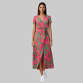 Elodie Abito Donna Estivo Elegante – Vestito Cotone Lino con Scollo a V Fluido