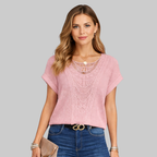 Evie Camiseta de Mujer Diseño de Verano – Camiseta de Algodón Suave Ajuste Slim