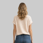 Evie Camiseta de Mujer Diseño de Verano – Camiseta de Algodón Suave Ajuste Slim