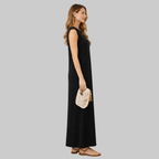 Hanne Abito Donna Maxi Elegante – Vestito Estivo Fluido Antipiega con Tasche