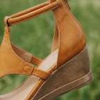 Valeria Women's Wedge Sandals – Ankle Strap, Open Toe, Elegant Summer