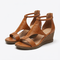 Valeria Women's Wedge Sandals – Ankle Strap, Open Toe, Elegant Summer