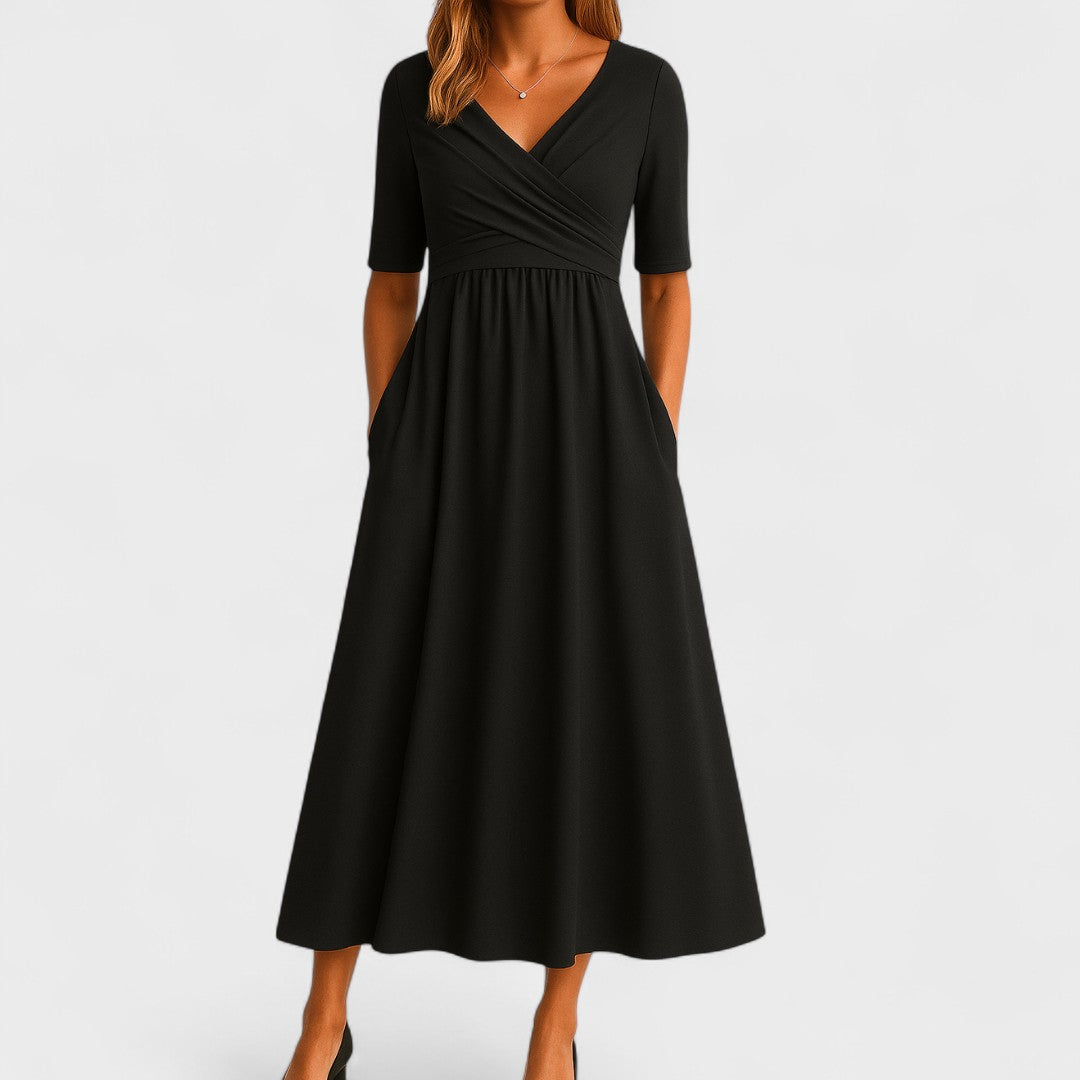 Clay Abito Donna Estivo Linea A – Vestito Midi Leggero, Casual Elegante Quotidiano