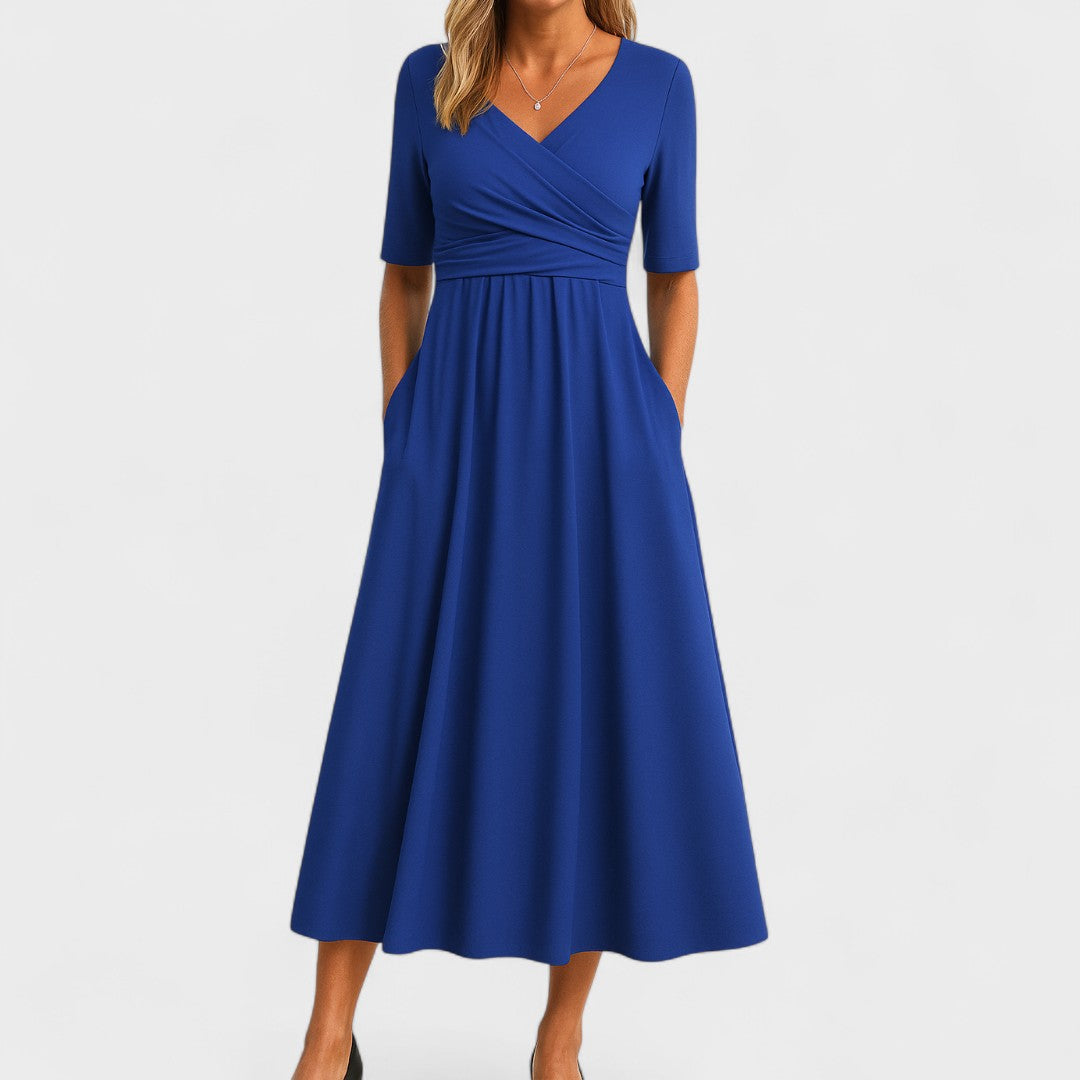 Clay Abito Donna Estivo Linea A – Vestito Midi Leggero, Casual Elegante Quotidiano