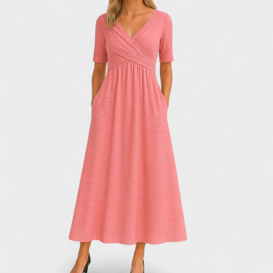Clay Abito Donna Estivo Linea A – Vestito Midi Leggero, Casual Elegante Quotidiano