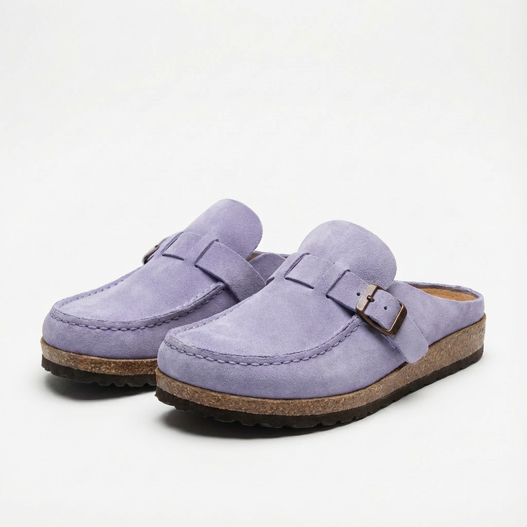 Clara Zoccoli Donna Mule – Fibbia Regolabile, Suola Ergonomica Vintage Chic