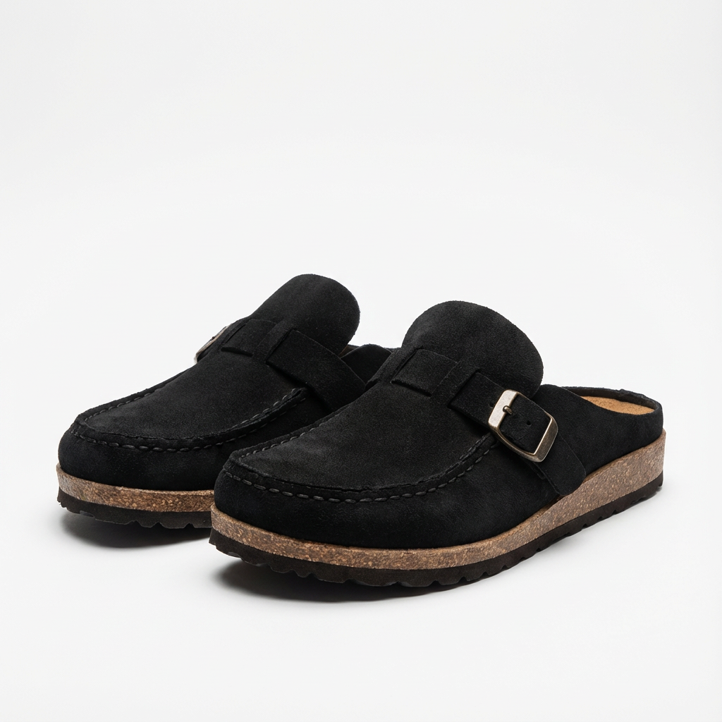 Clara Zoccoli Donna Mule – Fibbia Regolabile, Suola Ergonomica Vintage Chic