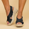 Kimberly Sandali Donna Zeppa Espadrillas – Tacco 6 cm Eleganti Estivi Casual Chic