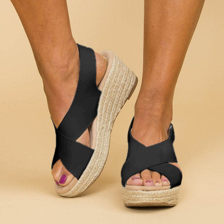 Kimberly Sandali Donna Zeppa Espadrillas – Tacco 6 cm Eleganti Estivi Casual Chic