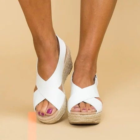 Kimberly Sandali Donna Zeppa Espadrillas – Tacco 6 cm Eleganti Estivi Casual Chic