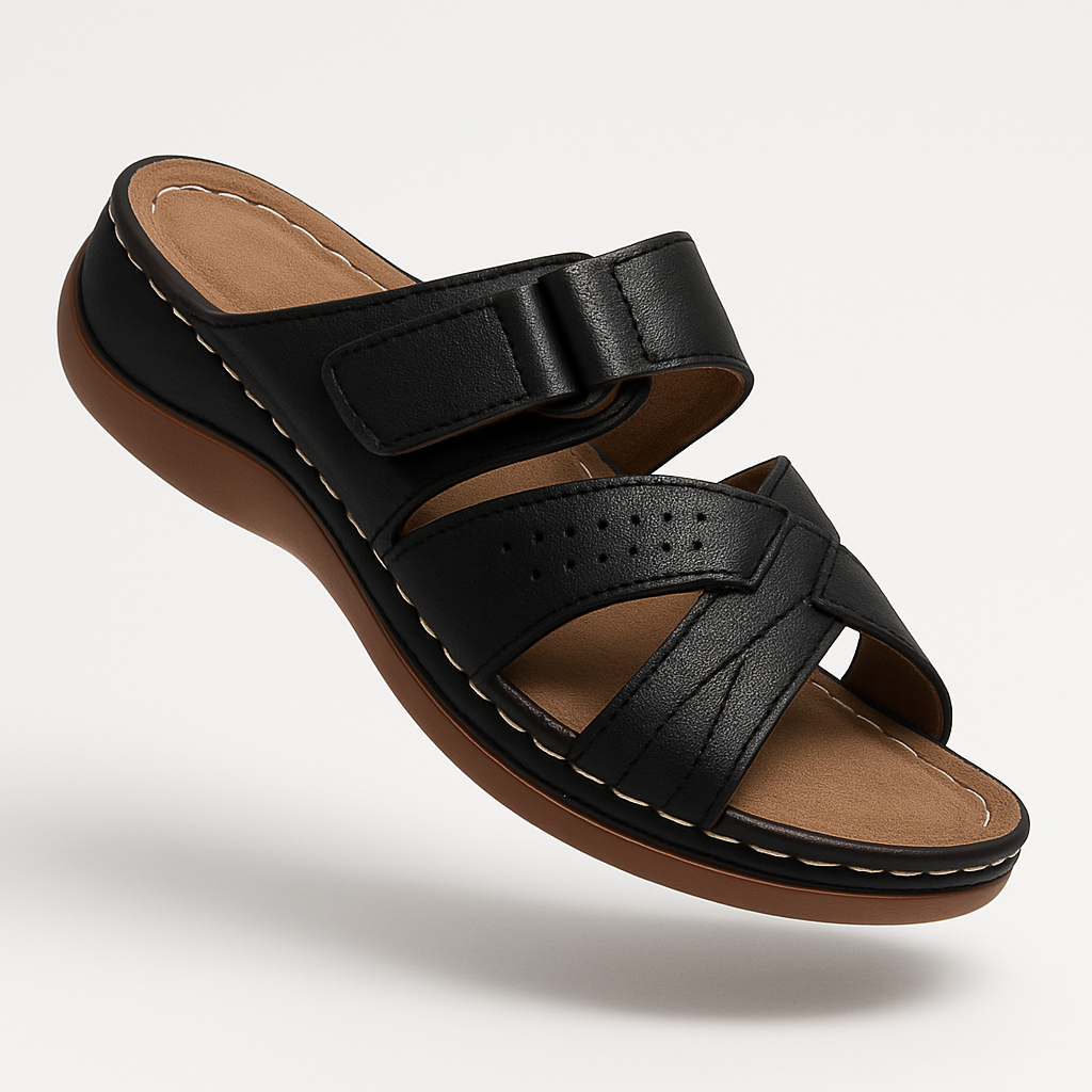 Wessa Sandali Donna Mule – Cinturini Incrociati, Suola Alta Comfort Estivo