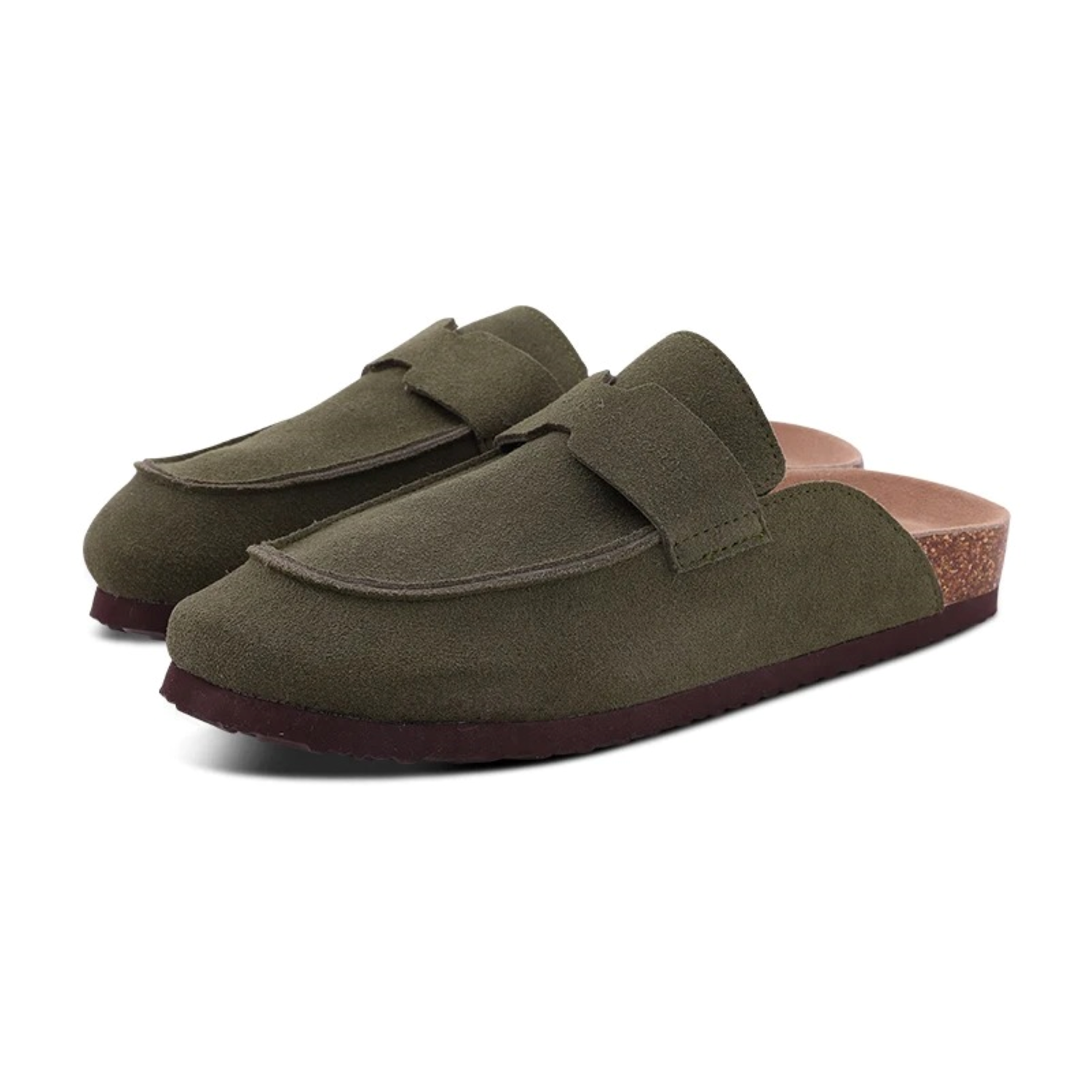 Sara Sandali Donna Zoccolo – Camoscio, Supporto Arco Comfort Estivo Antiscivolo