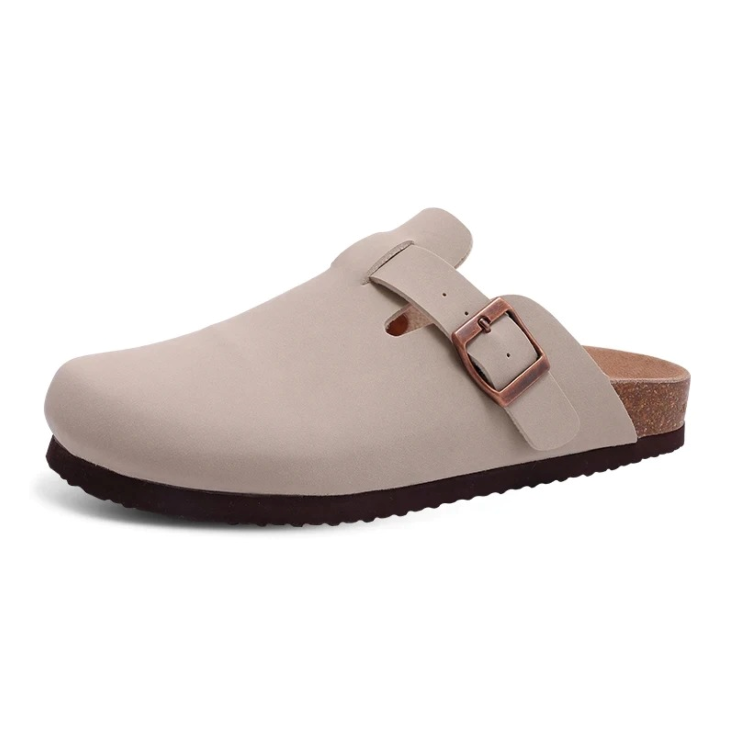 Sara Sandali Donna Zoccolo – Camoscio, Supporto Arco Comfort Estivo Antiscivolo