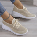 Gina Zapatillas Mujer Transpirables – Ligeras con Cordones, Confort Casual Chic