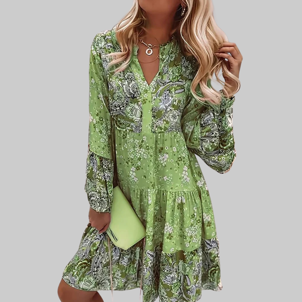 Pascale Vestito Maxi Donna – Boho Floreale, Linea Fluida & Stile Elegante Estivo