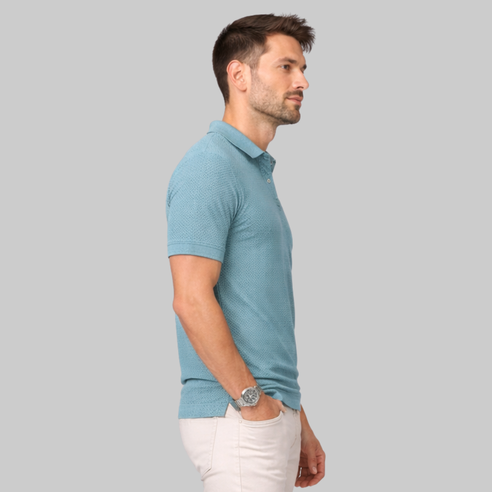 Marco Polo Uomo Strutturata – Maglia Elegante con Colletto Aperto e Vestibilità Moderna