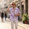 Marco Camicia Hawaiana da Uomo – Camicia Floreale Tropicale Casual Estiva