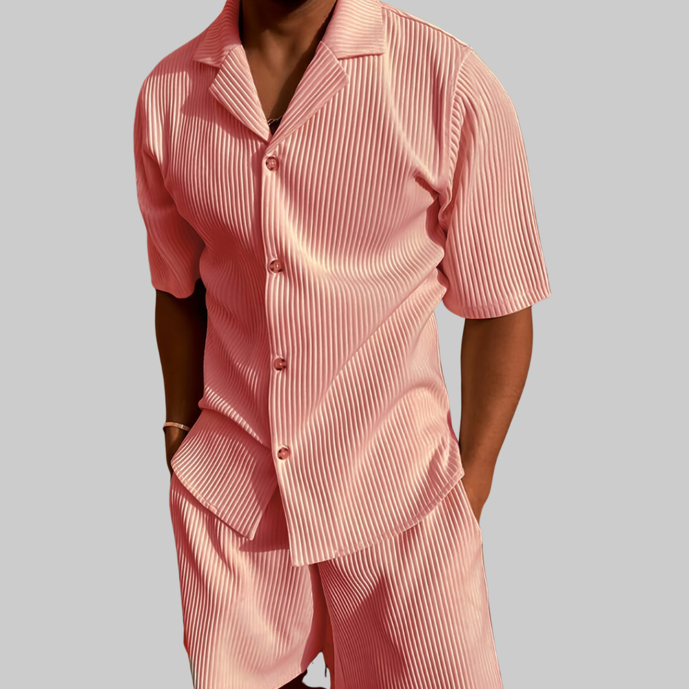 Ibiza Conjunto de Lino para Mujer – Conjunto Elegante de Verano de Dos Piezas, Ligero Casual Chic