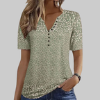 Naomi Top Donna – T-Shirt Floreale, Vestibilità Relaxed & Cotone Morbido Casual