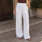 Cellie Pantaloni Donna Palazzo – Vita Alta, Gamba Larga, Leggeri Eleganti Casual