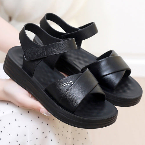 Sandalias Amelia para mujer con pie ancho – ajustables, cómodas, suela amortiguada, casuales