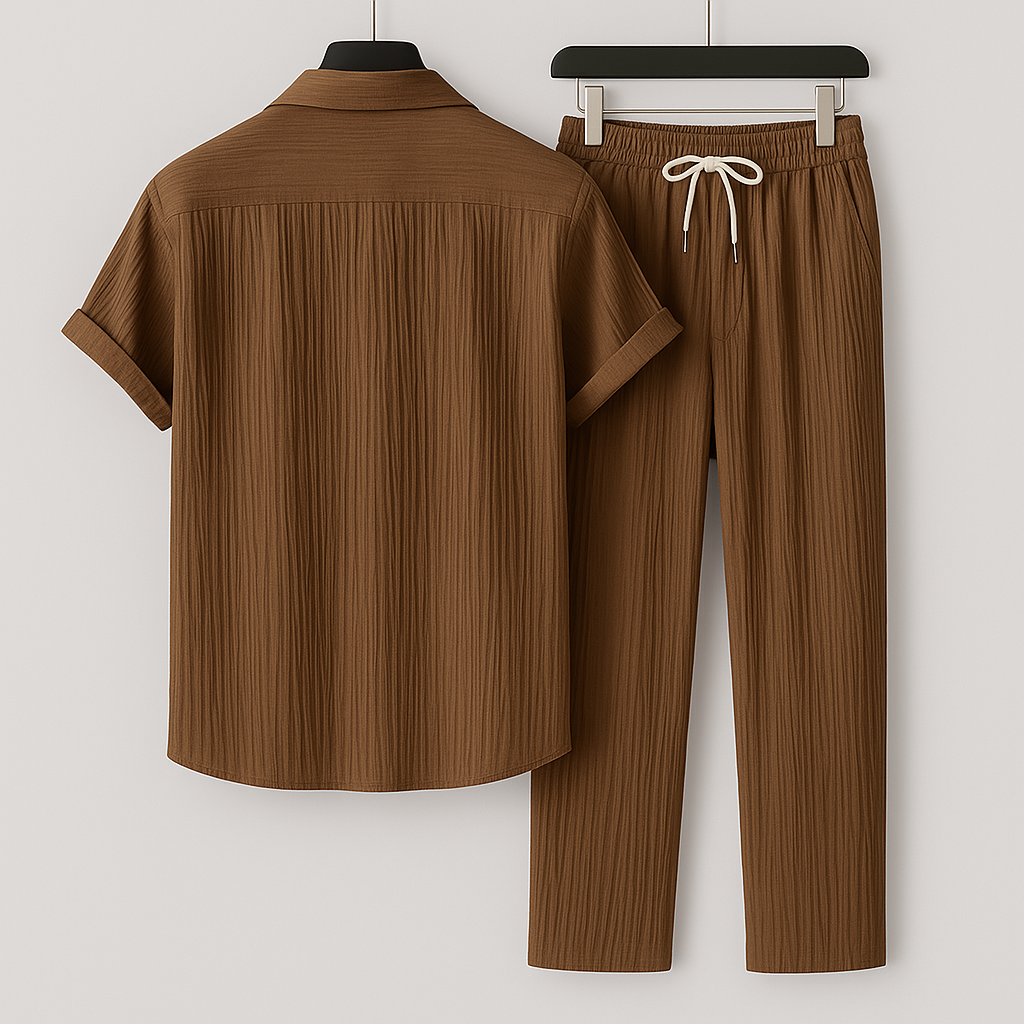 Tobby Ensemble Homme – Set en Lin Respirant, Style Minimaliste & Coupe Relax