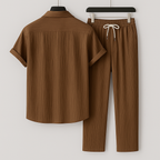 Tobby Ensemble Homme – Set en Lin Respirant, Style Minimaliste & Coupe Relax
