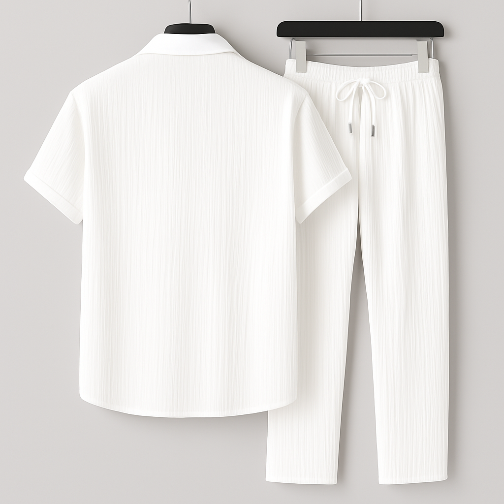 Tobby Ensemble Homme – Set en Lin Respirant, Style Minimaliste & Coupe Relax