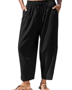 Eleanor Pantaloni Donna Harem – Vita Alta, Gamba Larga & Tasche Nascoste