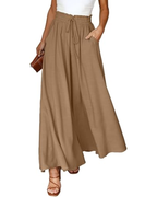 Abigail Pantaloni Donna Palazzo – Vita Alta, Coulisse & Tasche Laterali