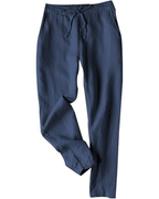 Audrey Pantaloni Donna Jogger – Misto Lino, Gamba Affusolata & Coulisse
