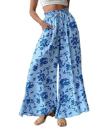 Lydia Pantaloni Donna Palazzo – Vita Alta, Gamba Larga & Tasche Laterali