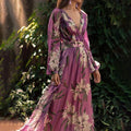 Natalia Vestido Maxi Mujer – Floral Elegante, Tejido Ligero y Estilo Refinado de Verano