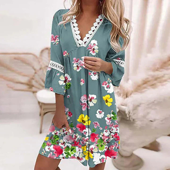 Cassandra Vestito Estivo Donna – Floreale Leggero, Linea Fluida & Stile Elegante Casual
